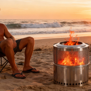 خشب فحم بلا دخان بتصميم جديد ، خشب شواء محترق ، خشب خارجي محمول - Product Image 1