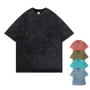 High Quality Men's T- Shirt Supplier Plus Size Plain Custom Blank Tee 100% Cotton Vintage Tshirt