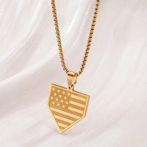 Collares de acero inoxidable populares y más vendidos, frases inspiradoras, lemas, escudos, colgantes, accesorios de moda - Product Image 4