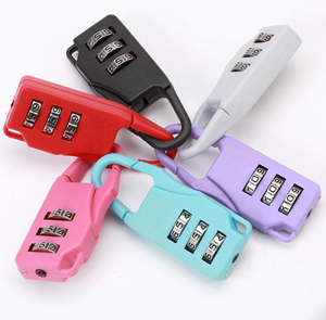 Cadenas multi-couleurs réutilisables anti-vol à trois positions avec mot de passe, en alliage de fer et d'aluminium, pour la sécurité des enfants et usage domestique - Product Image 1