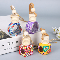 Bouteilles diffuseurs d'huiles essentielles en verre souple coloré de 8 ml et 15 ml, imprimées à l'écran, avec bouchons à vis en bois de forme carrée ou personnalisée, pour voiture