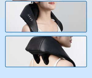 Masajeador <span class=keywords><strong>de</strong></span> cuello y <span class=keywords><strong>espalda</strong></span> con calor calmante, almohada <span class=keywords><strong>de</strong></span> amasado 3D <span class=keywords><strong>de</strong></span> tejido profundo eléctrico para hombros, piernas, alivio del <span class=keywords><strong>dolor</strong></span> muscular corporal, - Product Image 3