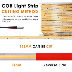 IP65 ngoài trời không thấm nước COB dải ánh sáng linh hoạt điện áp cao 220V/110V solderless COB chiếu sáng xây dựng dải - Product Image 4