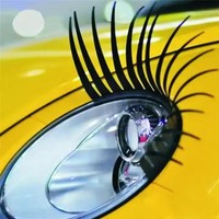 T-4935 Offre Spéciale Autocollants 3D Cils de Phare de Voiture Vente en Gros Autocollants Cils de Voiture Tendance
