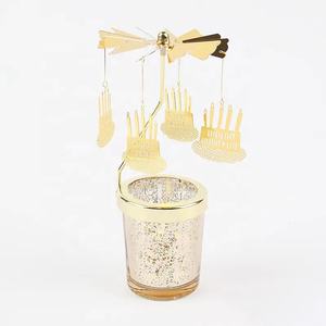 Bougie carrousel chevaux, couleur personnalisée, argent or cire de soja, bougie parfumée - Product Image 5