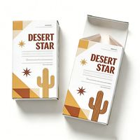 Caja de Embalaje de Té con Logotipo Personalizado, Moderna, Hecha con Materiales Reciclados, Autoarmable, con Fondo de Cierre Automático, de Cartón, para Regalos y Productos de Salud