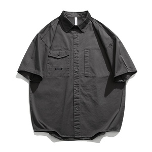 Camisa <span class=keywords><strong>de</strong></span> Manga Corta <span class=keywords><strong>de</strong></span> Algodón con Cuentas, Estilo Japonés Retro, <span class=keywords><strong>para</strong></span> Hombre, Informal, Versátil, <span class=keywords><strong>para</strong></span> Verano, <span class=keywords><strong>para</strong></span> <span class=keywords><strong>Adolescentes</strong></span> - Product Image 3
