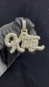 จี้เพชรรูปแมวน่ารักสุดหรู ทำจากเงินแท้ 925 คุณภาพสูง พร้อมโลโก้สั่งทำและมอยส์ซาไนต์สี D ระดับ VVS ของขวัญเครื่องประดับ - Product Image 2