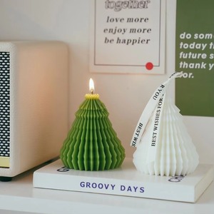 Nueva Llegada, Venta al por Mayor, Decoración Navideña para el Hogar, Aroma y Fragancia, Velas Perfumadas Hechas a Mano con Forma de Árbol de Navidad - Product Image 3