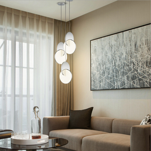 โคมไฟระย้าแบบหัวเดียวทันสมัย,โคมไฟโถงทางเดินร้านขายเสื้อผ้าอะคริลิคสร้างสรรค์ห้องนอนสไตล์นอร์ดิก - Product Image 3