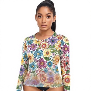 เสื้อรัดรูปสำหรับนักกีฬาหญิงพร้อมผ้าที่ยืดได้ 4 ทิศทาง - Product Image 1