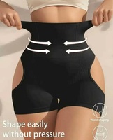 Prix d'usine Short respirant taille haute rehausseur de fessiers sans couture à maintien moyen en Spandex/Nylon pour le ventre