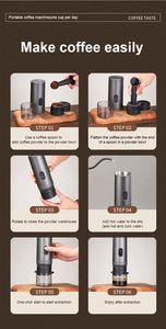 Cafetera Portátil Autocalentable para 100 Tazas de Espresso, Compatible con Cápsulas y Café Molido, con USB-C para Camping - Product Image 4