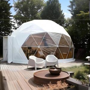 Carpa Domo Geodésica de Lujo para Glamping al Aire Libre, Personalizada de Fábrica, Impermeable y Resistente al Viento, de 7m, 8m, 9m, con Baño, Modelo DT014 - Product Image 3