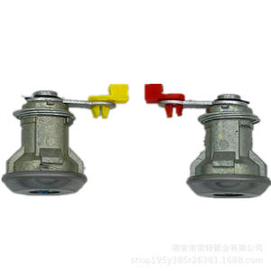 Conjunto de cilindro de cerradura cilíndrica GAC 6, cromado brillante, para cerradura de puerta de camión - Product Image 4