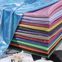 Tissu holographique irisé vibrant, tissu métallique scintillant, tissu brillant pour la décoration de scène, l'artisanat, les jouets, les vêtements
