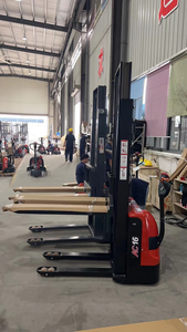 Peralatan Penanganan Material Berkualitas Tinggi, Beban Berat, Performa Tinggi 1.6T Forklift Hidrolik CDD16 Mini Electric Walking Stacker - Product Image 5