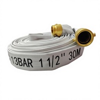 Tuyau d'incendie en PVC Hong'an de haute qualité 13 bars DN40 30m avec raccord en laiton américain pour la protection incendie