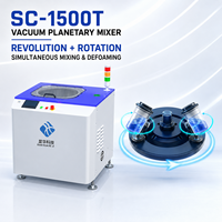 Mélangeur centrifuge planétaire industriel SC1500T 1500 ml à double cuve pour mélange et dégazage