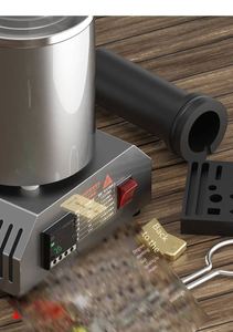 Four de fusion de métaux à induction pour l'or, le cuivre, l'argent, l'aluminium, résistant aux hautes températures - Product Image 4