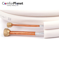 Climatiseur de haute qualité PE isolé tuyau en cuivre Kit de tube en cuivre isolé Tube en aluminium en cuivre isolé pour système de réfrigération
