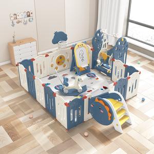 Tappetino in plastica moderna per gioco per bambini con recinzione di sicurezza per uso interno - Product Image 1