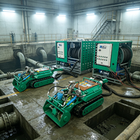 Robot de dragage sous-marin à haute productivité pour les bassins de rétention des eaux pluviales