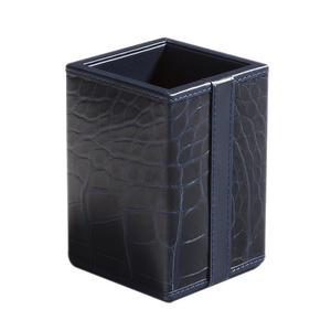 יוקרתי כחול כהה pu עור pu + מגש קובץ מגש עט בעל שם מחזיק כרטיס מגזין 5 יח 'משרד - Product Image 3