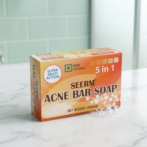 Savon anti-acné Seerm 100g 5 en 1, médicamenté, pour peaux grasses adultes - Product Image 3