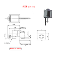 Mini solénoïde Landa SQ0620, course de 4 mm, DC 6V 12V 24V, solénoïde push-pull