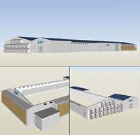 Bâtiment de ferme avicole préfabriqué en structure d'acier galvanisé, poulailler automatique de haute qualité à vendre