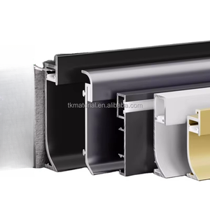 TK moderne lumière LED plinthe lumineuse Installation facile en alliage d'aluminium matériaux de quincaillerie de construction accessoires de sol d'hôtel lampe - Product Image 1