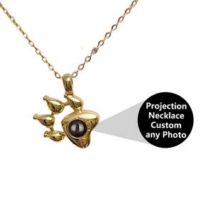 Shopify Agent a buon mercato collana vari I Love You 100 linguaggi proiezione collane gioielli Dropshipping europa - Product Image 5