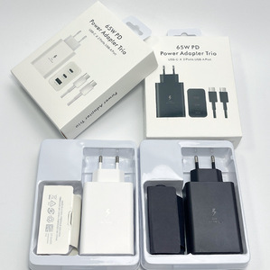 65W PD Fast Charger 3-Port <b>USB</b>-C <b>USB</b>-A EU UK US <b>Plug</b> for Samsung Charger Cable for Samsung S21 S22 S23 S24 S25 S26 Ultra - Product Image 4