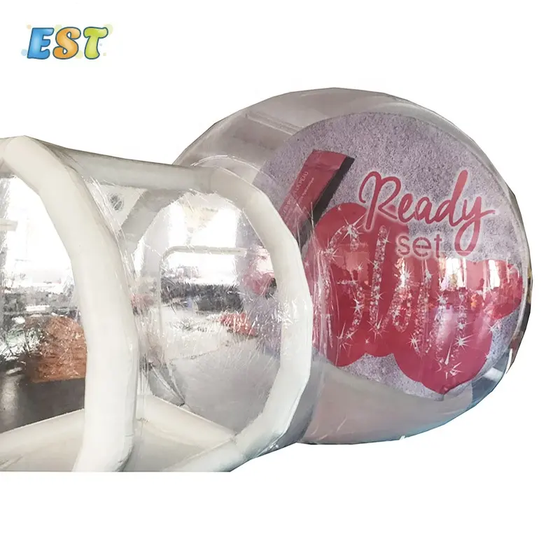 Современный Большой зимний снежный глобус Рождественский надувной снежный глобус с фото вставкой для людей