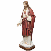 Figurines en résine peintes à la main Statues catholiques personnalisées décor à la maison Statue de jésus religieux en gros