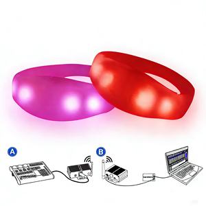 Pulseras LED Personalizadas de la Marca <span class=keywords><strong>Redshark</strong></span> para Eventos de Halloween, Deportes de Empresa, Conciertos - Promocionales, Intermitentes, Gran Venta - Product Image 2