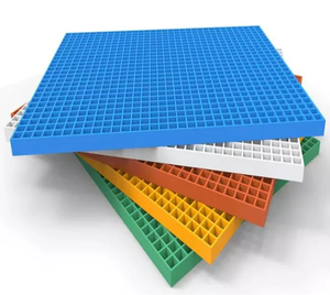 Özel boyut fiberglas FRP araba yıkama drenaj ızgarası FRP drenaj ızgara zemin Panel geçiş yolu - Product Image 2