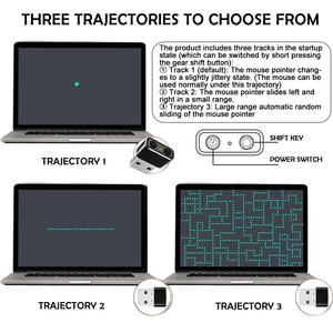 Accessoires informatiques Le déménageur de souris indétectable en alliage garde l'ordinateur éveillé simuler la souris USB <span class=keywords><strong>Mouse</strong></span> Jiggler - Product Image 4