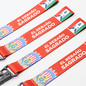 Lanyards Cortos Personalizados al por Mayor con Mosquetón del <span class=keywords><strong>Club</strong></span> de Fútbol Español Real <span class=keywords><strong>Betis</strong></span>, Lanyards Promocionales Cortos para Llaves - Product Image 5