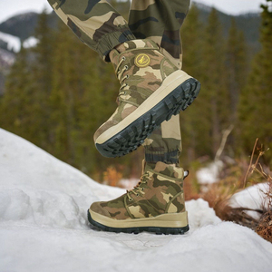 <strong>Men's</strong> Latest Design Mid-Top Camouflage Waterproof <strong>Hunting</strong> <strong>Boots</strong> Wear-resist Insulated Rubber Non-Slip for <strong>Winter</strong> Hiking <strong>Boots</strong> - Product Image 2