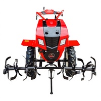 Motoculteur diesel EAGLE POWER haute performance multifonctionnel à 4 temps monocylindre 13 CV avec cultivateur rotatif