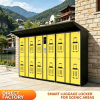 Casier de rangement électronique intelligent assemblé avec reconnaissance faciale, paiement par QR code, résistant à la rouille, pour supermarché et sites touristiques