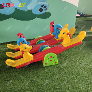 Balançoire <span class=keywords><strong>à</strong></span> bascule pour enfants, jouet d'extérieur et d'intérieur pour <span class=keywords><strong>deux</strong></span> personnes, cheval <span class=keywords><strong>à</strong></span> bascule en plastique - Product Image 4