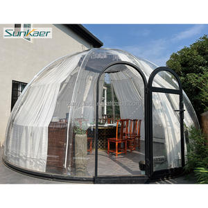 Dôme de <span class=keywords><strong>spa</strong></span> <span class=keywords><strong>gonflable</strong></span> Sunkaer, qualité assurée, en aluminium, rétractable, pour jacuzzi, <span class=keywords><strong>maison</strong></span> de soleil, tente à bulles DIY - Product Image 2