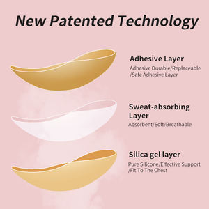 Nouveau réutilisable <span class=keywords><strong>3d</strong></span> collant Silicone Push up soutiens-gorge poitrine Inserts colle adhésif Invisible soutien-gorge changer la couche collante pour les femmes - Product Image 4