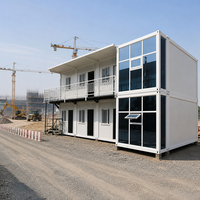 Maison conteneur extensible 40 pieds, structure en acier préfabriquée à panneaux sandwich, villa mobile de luxe, bureau, bâtiment, directement de l'usine