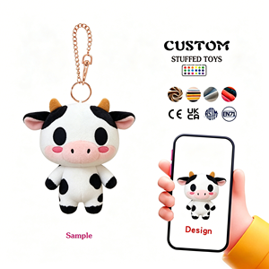 Portachiavi Personalizzati a Forma di Hamburger Giallo, Imbottiti in Cotone PP, Servizi OEM/ODM Disponibili per Portachiavi Peluche Personalizzati - Product Image 4