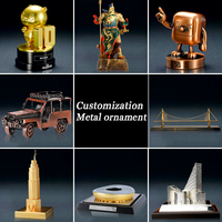 Figurine Souvenir Tour Eiffel en Alliage de Zinc, Émaillée, Impression Offset, Logo Personnalisé, Ornement de Bureau Promotionnel, Vente en Gros