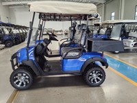 Voiturette de golf électrique de luxe 1-2 places, tout-terrain, avec batterie au lithium, pour les vacances